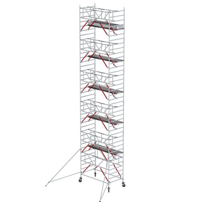 Altrex RS52 Enkele Voorloopleuning 12.20 werkhoogte 1.35x2.45 Fiber-Deck platform
