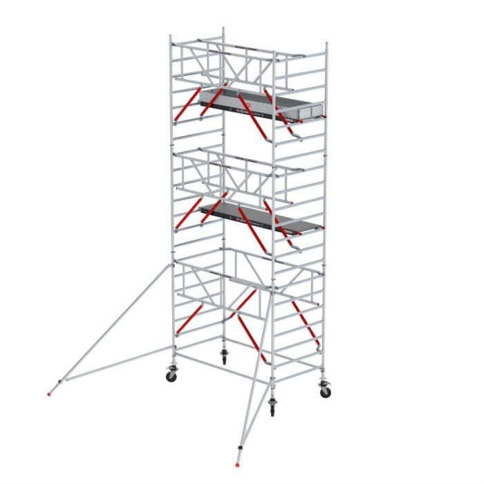 Altrex RS52 Enkele Voorloopleuning 7.20 werkhoogte 1.35x3.05 Fiber-Deck platform