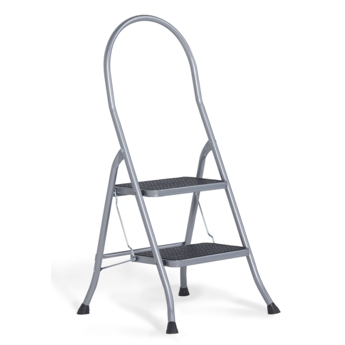 Altrex Cromato Silver huishoudtrap 2-treeds met hoge steunbeugel