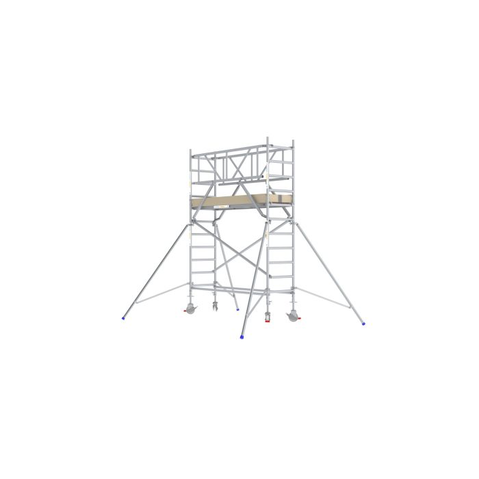 Rolsteiger 75x185 4,2m werkhoogte Dubbele Voorloopleuning CarbonDeck