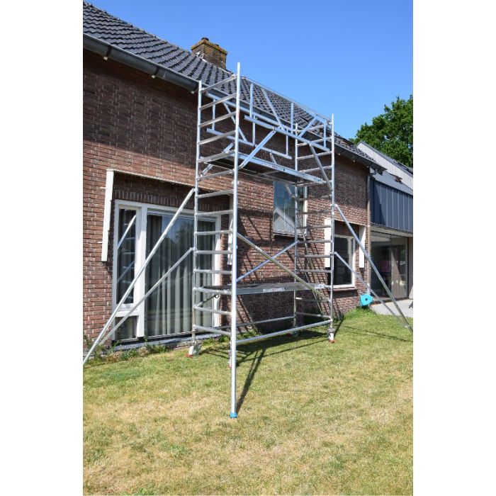 Rolsteiger 75x185 4,2m werkhoogte Dubbele Voorloopleuning CarbonDeck